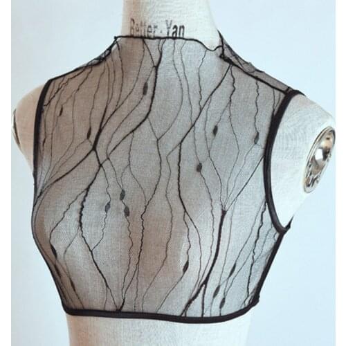 Summer new lace perspective short fake collar wild spring autumn inside Splice Lace Tops Blouse Shirts sweater decorative collar