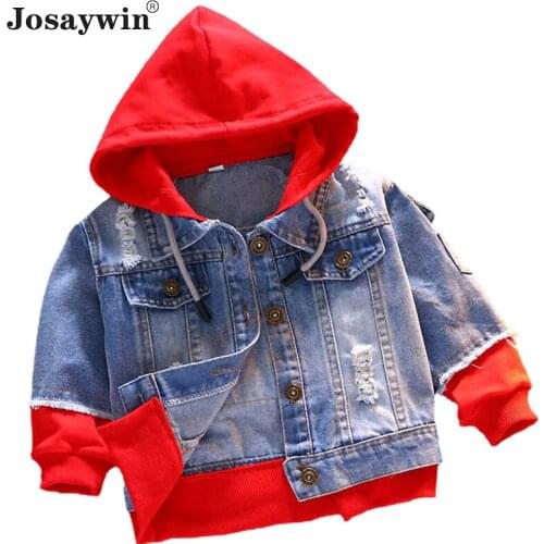 Children Clothing Autumn Spring Denim Jacket for Boys Kids Long Sleeve Jeans Baby Coat for Girls Cartoon Hoodies Sport Outerwear