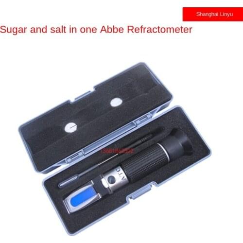 Brix and salinity refractometer Brix meter 0-32% Food salinity meter 0-28% Brix and salinity in one