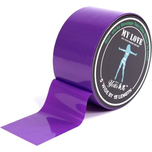Sex Toy For Couple Flirting Games SM Guiding Tool Teaching Products Handcuff Clamps Breast Bondage Gear Gummed Tape Anti-static