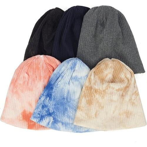 Tie Dye New Baby Beanies Fashion Soft infant Hat Elastic Warm Baby Caps Toddler Casual Outdoor Windproof Skullies Hat Bonnet
