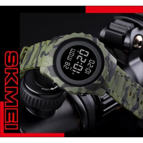 SKMEI Brand Luxury Clock Mens Watches Digital Wristwatches Sports Watch Waterproof Countdown Alarm Chrono LED Relogio Masculino