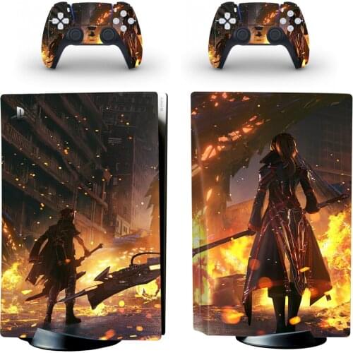 Warfare Style PS5 Disc Edition Skin Sticker for Playstation 5 Console & 2 Controllers Decal Vinyl Protective Skins Style 3