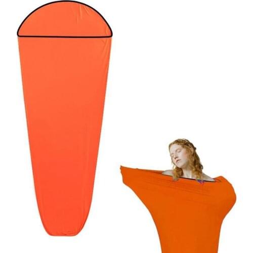 Ultralight Outdoor Sleeping Bag Liner Portable Carry Sheet Single Sleeping Bag Liner for Hotel Hiking Camping Travel