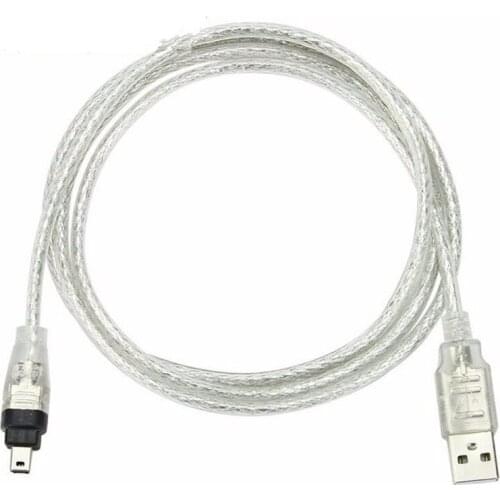 USB Male to Firewire IEEE 1394 4 Pin Male iLink Adapter Cord firewire 1394 Cable for SONY DCR-TRV75E DV