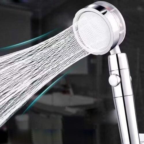 360 Rotated Rainfall Shower Head High Pressure Water Saving Spray Shower Head Bathroom Hand-held Pressurized Massage Shower Head