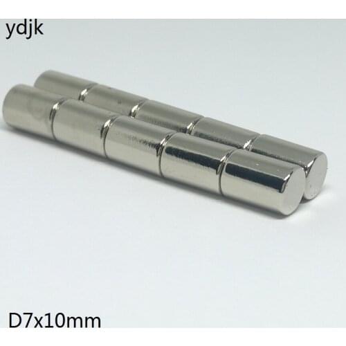 10PCS/LOT neodymium magnet 7*10 disc magnet 7x10 N35 strong NdFeB magnets Dia 7 x 10