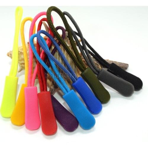 1000pcs Mix Color Zipper Pulls Cord Rope Ends Lock Zip Clip Buckle For Paracord Accessories/ Backpack/Clothing