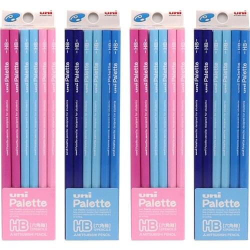 12/pcs UNI Pencil 5050/5051 Boxed Wooden Pencil HB/2B Sketch for Childrens Pencil Students