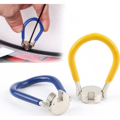 14G Bicycle Spoke Wrench 360 ° Rotation Spoke Cap Wrench Adjustment Steel Wire Key Bicycle Spanner Disassemble Repair Tools