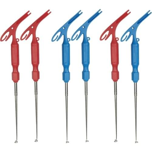 2Pcs Universal Nail Knot Tying Tools Loop Tyer Pen Shape Hook Remover Fishing Quick Knot Tool Tackle Accessory