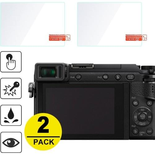 2x Tempered Glass Screen Protector for Panasonic GH5 GH5s GH4 GH3 GX9 GX8 GX7 Mark III G9 G8 GX85 GX80 G85 G80 GF9 GF8 GX800
