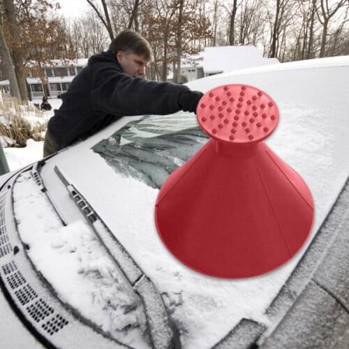 2 In 1 Magic Snow Remover Ice Scraper Cone Deicing Cone Snow Scraper Car Home Window Windshield Oil Funnel Shovel Glass Scraper