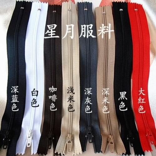 50pcs/lot 3# 20cm Nylon Coil Zipper for Sewing Pants Bag Purse DIY Garment Sewing Accessories Repair Kit