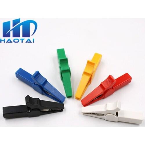 6pcs 55mm Alligator Clips Crocodile Clips Cable Lamp for Car Auto Battery Charger Charging Connector Socket Plug