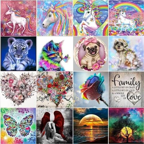 Diamond painting full of diamonds and plants round 5D diamond DIY inlaid embroidery home decorations handmade New Year gift