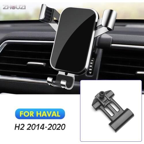 Car Mobile Phone Holder Air Vent GPS Mounts Stand Gravity Navigation Bracket Outlet Clip For Haval H2 2014-2020 Car Accessories