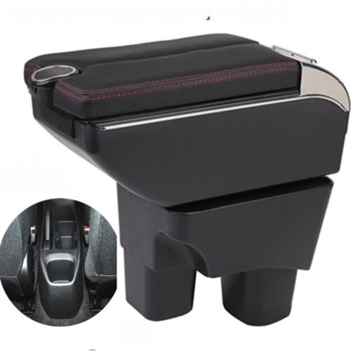 Car Chevrolet Onix armrest storage box auto interior Leather car-styling central container Store content box accessories