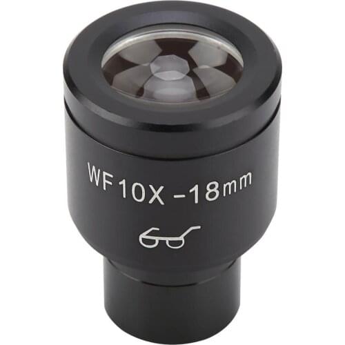 Biological Microscope Wide Angle Hight Eyepiont Eyepiece Lens Microscope Part 23.2mm WF10X/18mm