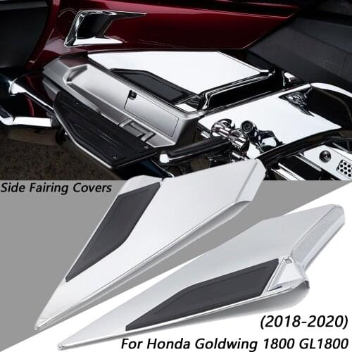 Motorcycle Side Fairing Covers Decorative Trims For Honda Goldwing 1800 GL1800 2018 2019 2020 Chrome Accessories