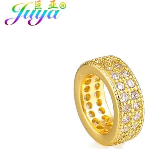 Juya DIY Beading Jewelry Beads Supplies Hand made 10mm Spacer Charm Beads Accessories Fit Natural Stones Beadwork Jewelry Making