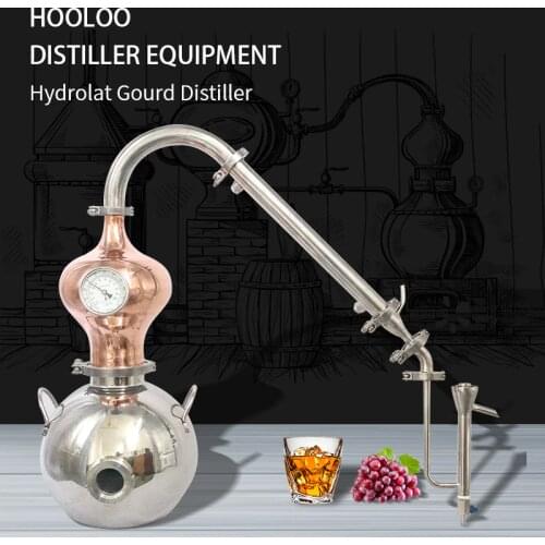 HOOLOO Household Hydrosol Distiller Moonshine Still Gourd Brewing Equipment Brew Distillation Machine