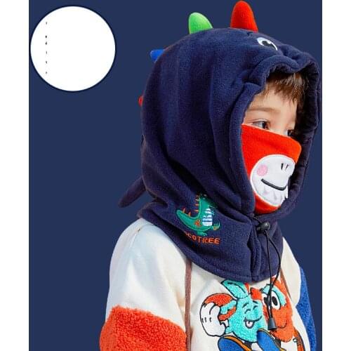 2021 Winter Ear Protective Cotton Knitted Jacquard Childrens Hat For Kids Boys And Girls Animal Patterned Warm Thick Baby Caps