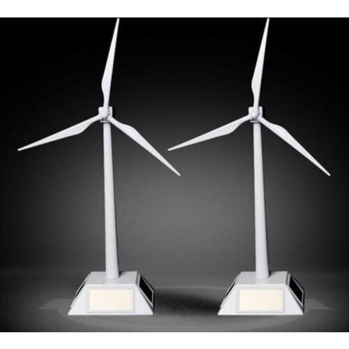 Solar Powered Windmill Model Building Kit Kids DIY Pinwheel for Children Gift R7RB