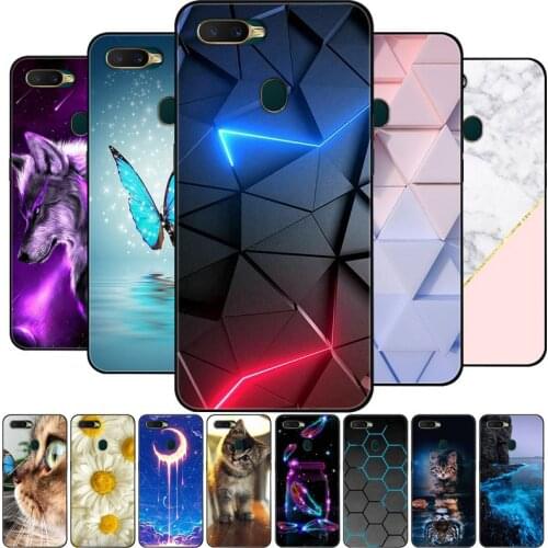 For OPPO A5S Case 6.2" Soft Silicon TPU Phone Back Cover For Oppo A5s CPH1909 AX5S Cases Oppo AX7 A7 Bumper Fundas Coque Shell