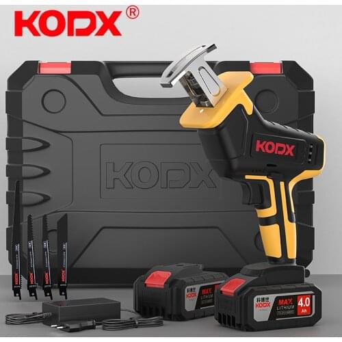 KODX 21V 5100rpm/min Cordless Electric Reciprocating Saw Variable Speed Metal Wood Cutting Tool Electric Saw