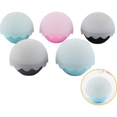 Five Piece Set Ice Ball Mold, Food Grade Soft Silicone Whiskey Ice Ball Maker Large Round Sphere Ice for Keeping Drink Cold