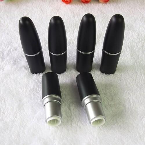 Container Lipstick Tube DIY High-grade Matte Black Warhead Lip Balm Shell Mold 12.1mm Packaging Cosmetics Refillable