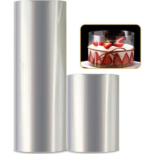 Kitchen Gadgets Wrapping Tape Cake Collar Roll Packaging 10M Mousse Surrounding Edge Transparent Clear Baking Accessories