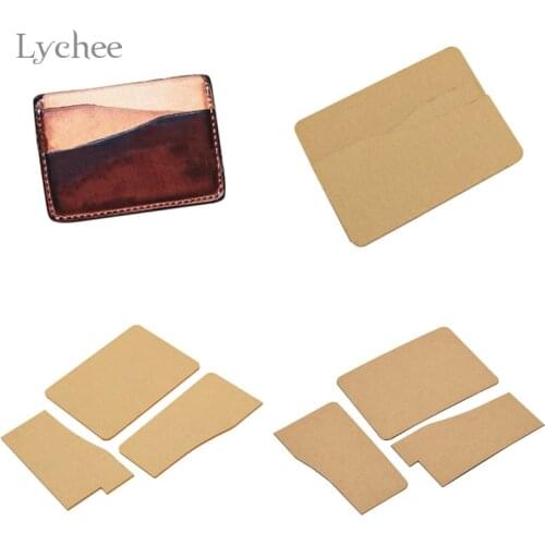 Lychee Life 1Pcs Acrylic Leather Business Card Holder Template Handmade Craft Leather Craft Diy Sewing Tool Accessories