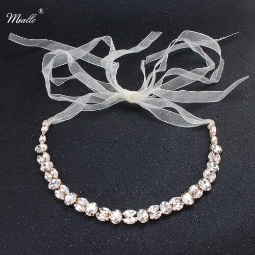 Miallo Fashion Simple Austrian Crystal Women Head Chains Wedding Hair Jewelry Bride Headbands Headpieces Bridal Tiaras Bands