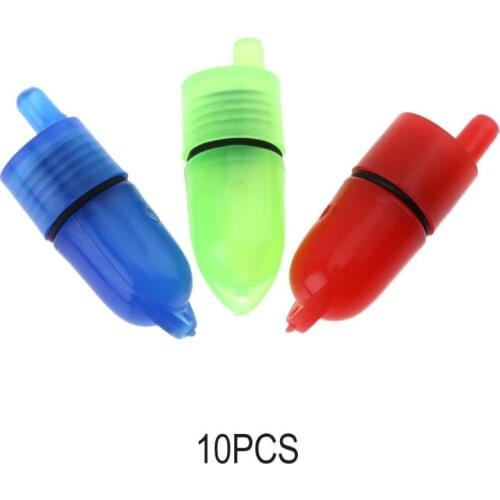 10pcs/lot Clip Fishing Rod Tip LED Lights for Twin Bell Electric Bite Alarm Fish Bait Alarm Indicator High Quality