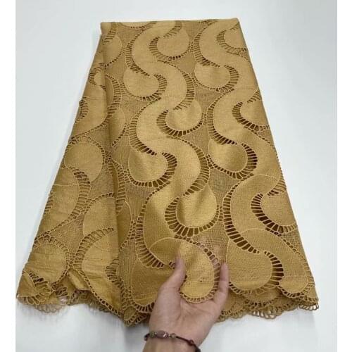 New African Guipure Cord Lace Fabric 2021 High Quality Nigerian Water Soluble Lace Fabric African Cord Lace For Wedding Party AW