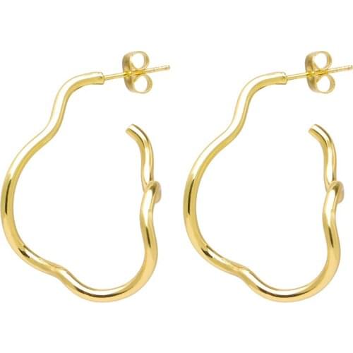 Bettyue Charming Irregular Geometry Shape Gold Earring For Women Shiny Dress-Up Fashion Party Alloy Fascinating Ornament