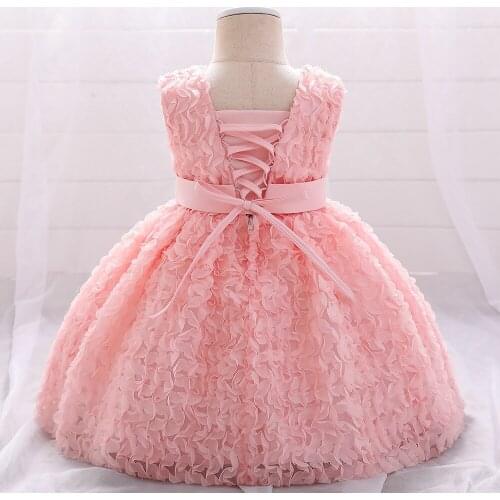 Appliques Flower Girls Clothes Flower Girl Wedding Evening Kids Dresses for Girls 2-6 Years Toddler Girls Casual Clothing