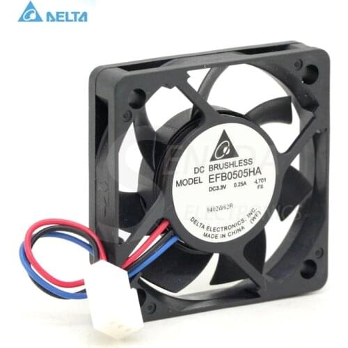 Wholesale for delta EFB0505HA 5010 50mm 5cm DC 3.3V 0.25A speed server inverter axial cooling fan