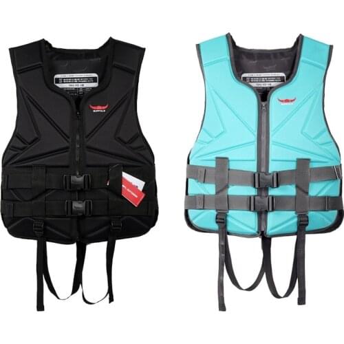 Adult Professional Neoprene Life Jacket Adjustable Size Portable High Buoyancy Vest Swimming Surfing Fishing Safety Equipment-40