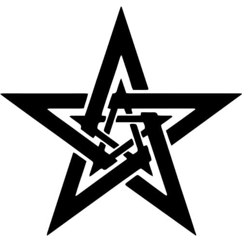 A Five-Pointed Star That Shines Brightly Auto Car Racing Motorcycle Helmet Stickers And Graphics Art Vinyl Decal FA362