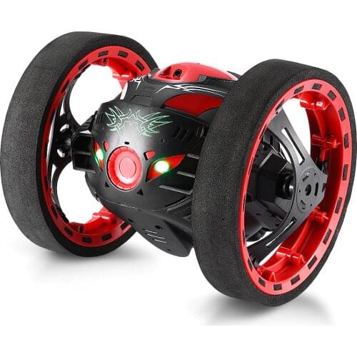 RC Car 360 Degree Bounce Car Remote Control Toys RC Robot 80cm High Jumping Car Radio Controlled Cars Machine LED Night Toys