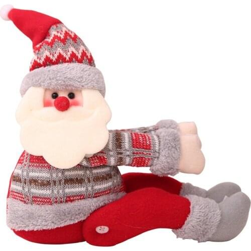 Christmas Curtain Buckle Merry Christmas Decorations Cute Doll Curtain Button Santa Claus Snowman Elk New Year Gifts 2021