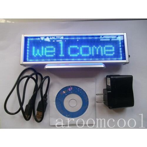 Blue Programmable LED Message Display Panel Board 16x64
