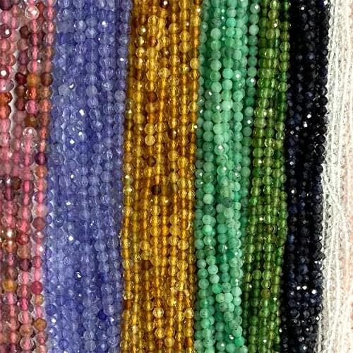 Veemake Opal Tourmaline Emerald Topaz Pietersite Sugilite Lapis Ruby Sapphire Apatite Spinel Natural Zircon Faceted Small Round