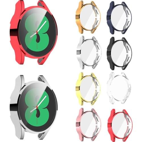 Full Protection TPU Plating Case Protective Skin Guard Shell Watch Frame For Samsung Galaxy Watch 4 40mm 44mm
