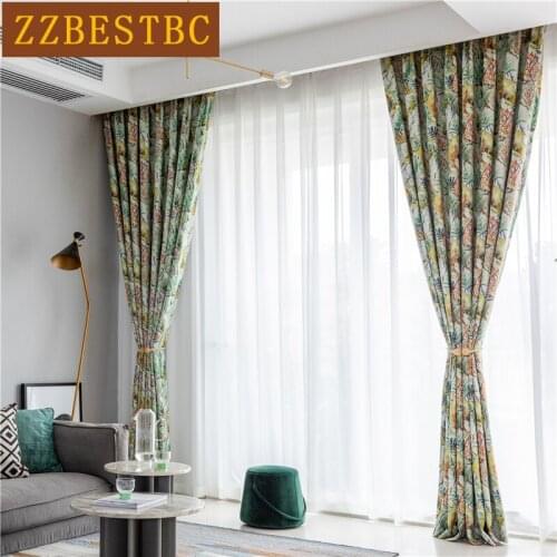 European Style High Quality Printed Blackout Curtains For Bedroom Exquisite Custom Curtain For Living Room Hotel Childrens Room
