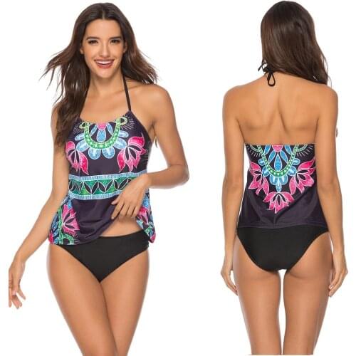 Women Push up Bikini Set String Swimwear Large Size Two Piece Swimsuit Sexy Bathing Suit Backless Tankini Set Bathers Maillot