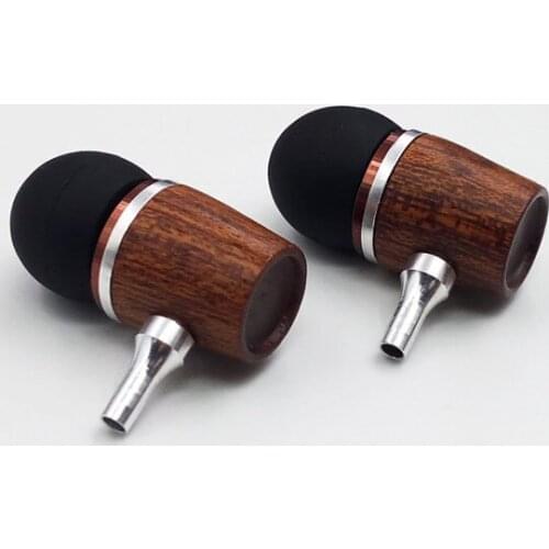 1 pair Diy Earphone 10mm wooden shell for diy headset headphone